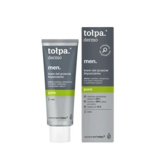 Tołpa Dermo Men . Face cream-gel against shine mattifies and moisturizes