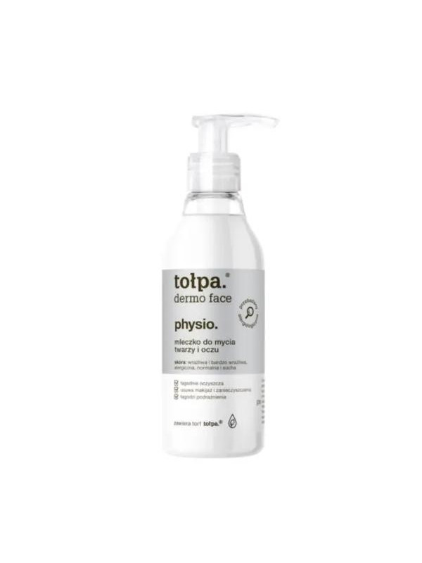 Tołpa Dermo Face Physio. Face and eye cleansing milk removes make-up