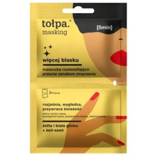 Tołpa Masking Maseczka rozświetlająca przeciw oznakom zmęczenia 2x5 ml