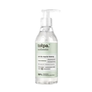 Tołpa Authentic Face wash gel with lactic acid, removes make-up