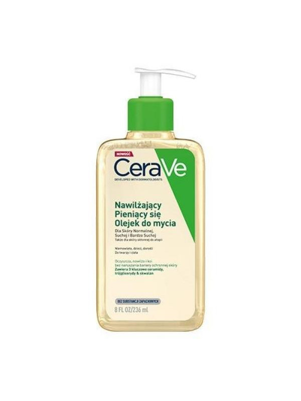 Cerave Moisturizing Foaming Cleansing Oil for dry and atopic skin