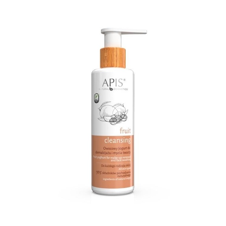 Apis Fruit Cleansing fruit yogurt for makeup removal and face wash 150 ml