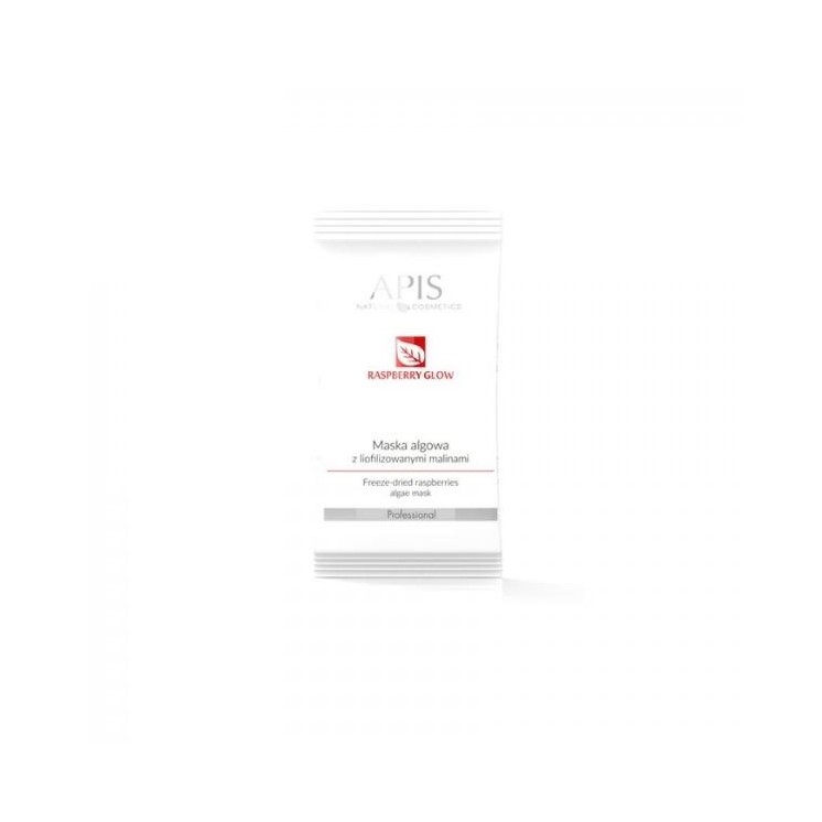 Apis Raspberry Glow Algae mask with freeze-dried raspberries