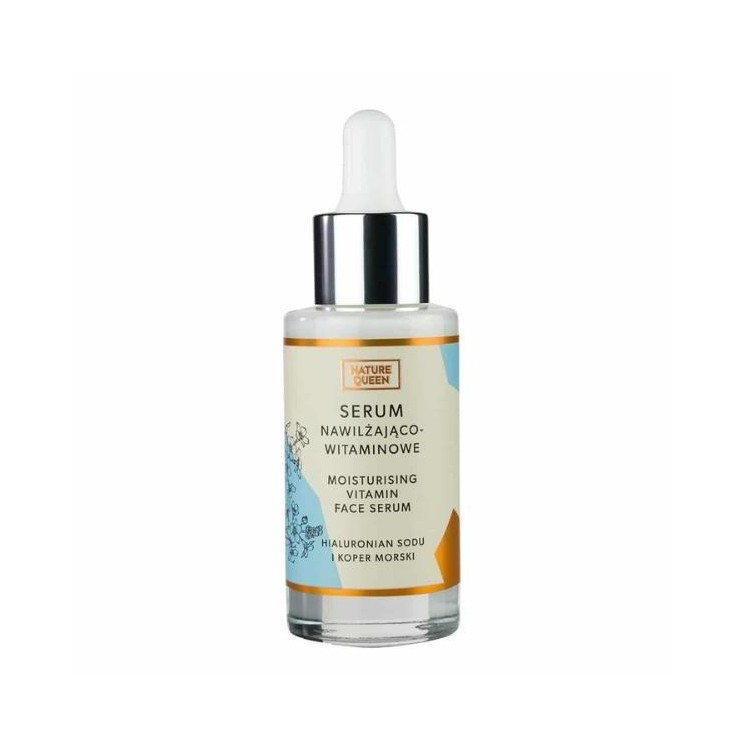 Nature Queen Serum nawilżająco-witaminowe Hialuronian Sodu i Koper Morski 30 ml
