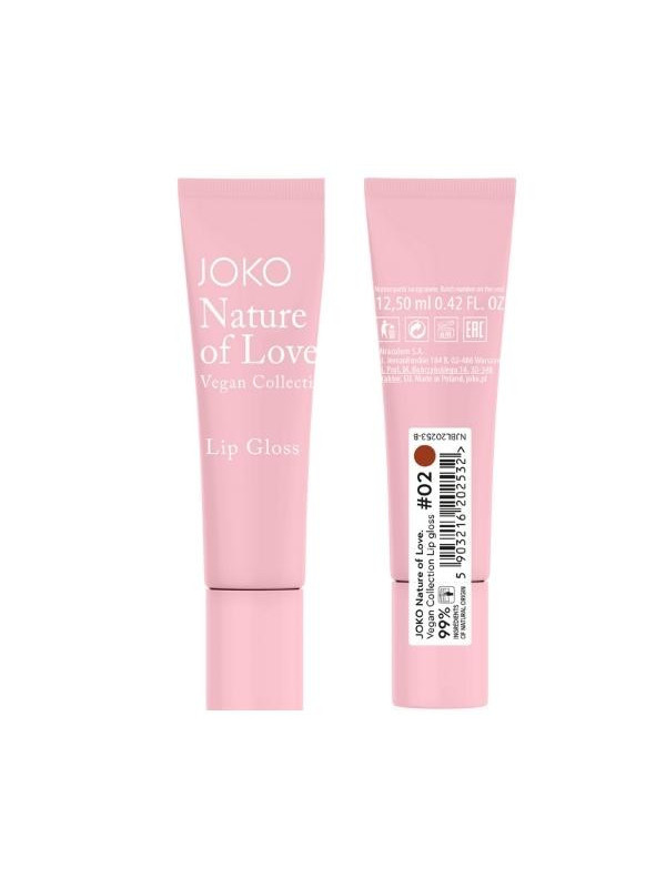 Joko Nature of Love Vegan Collection Błyszczyk do ust /02/