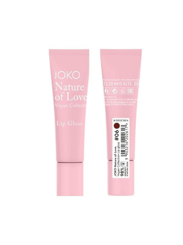 Joko Nature of Love Vegan Collection Lip gloss /06/ 12,5 ml