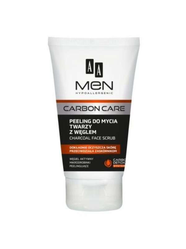 AA Men Carbon Care Peeling do mycia twarzy z węglem