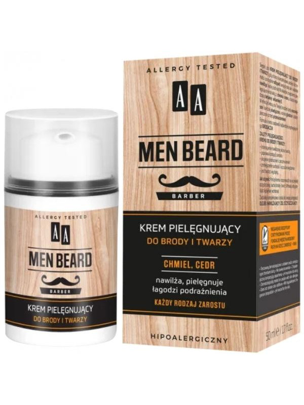 AA Men Beard Barber Krem pielęgnujący do brody i twarzy