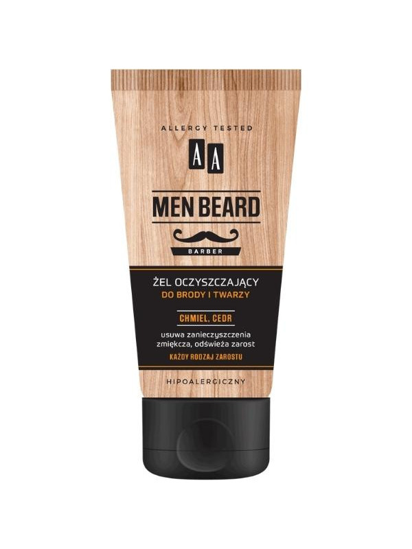 AA Men Beard Barber Cleansing gel for beard and face