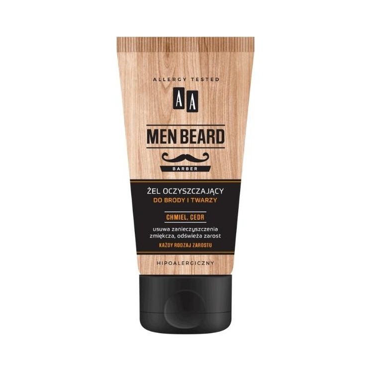AA Men Beard Barber Cleansing gel for beard and face