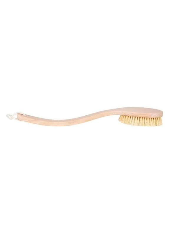 HHUUMM Dry body massage brush double bent version no.6 Tampico fiber 1 piece