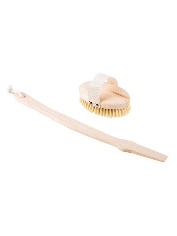 HHUUMM Body massage brush with stick no.4 soft 1 piece