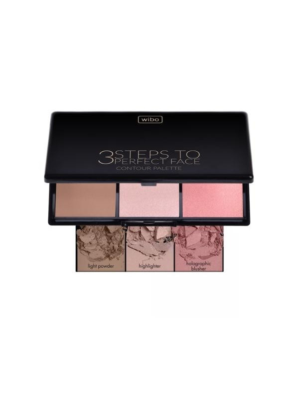 Wibo 3 Steps to Perfect Face Light face contouring palette