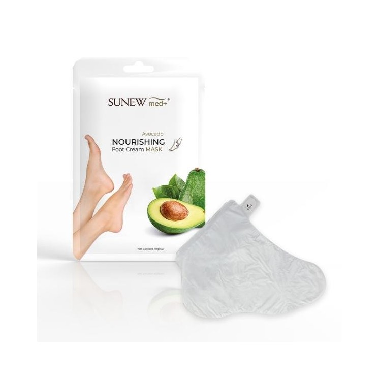 Sunew Med+ intensywnie nawilżająca Maska do stóp Avocado 1 para