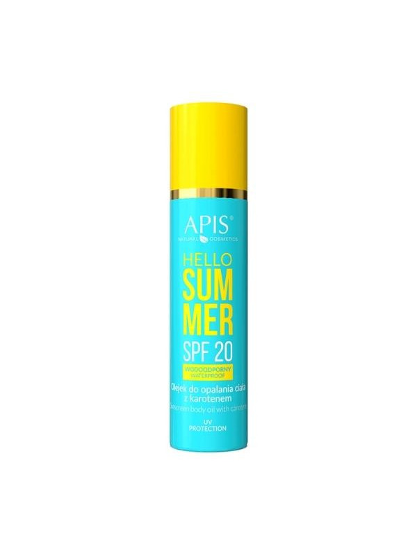 Apis Hello Summer SPF20 Olejek do opalania ciała z karotenem