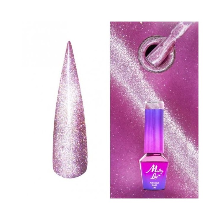 MollyLac /443/ Womanity Cat Eye Lakier Hybrydowy Amethyst 5 ml