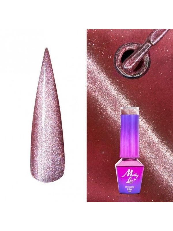 MollyLac /440/ Womanity Cat Eye Hybrid Lacquer Kissing 5 ml