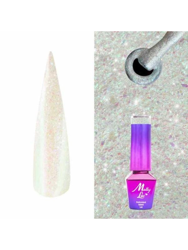 MollyLac /598/ Mermaid Whispers Hybrid Nail Polish Soul-Ty 5 ml