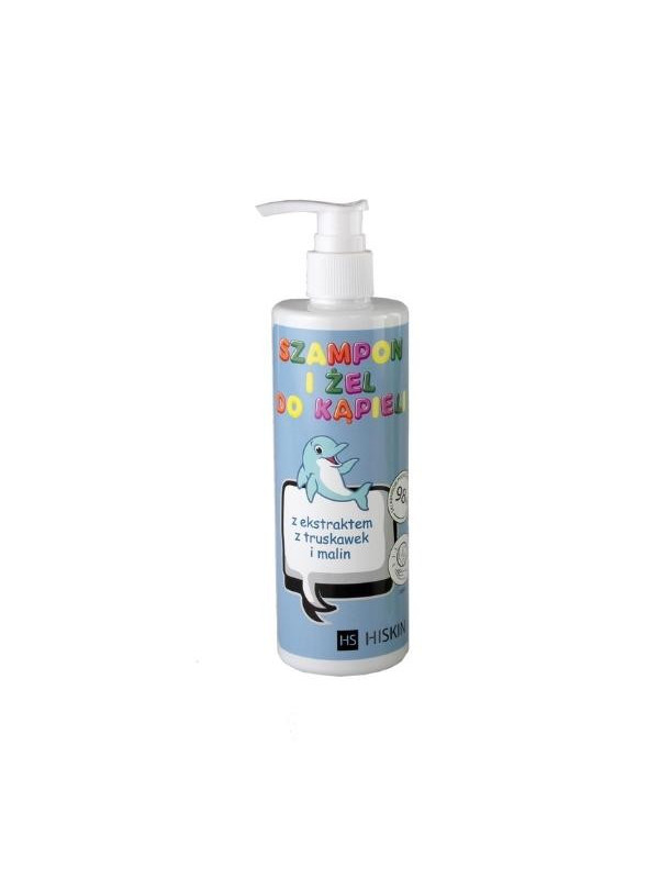 HiSkin Kids Shampoo and Bath Gel with Strawberry and Raspberry Extract