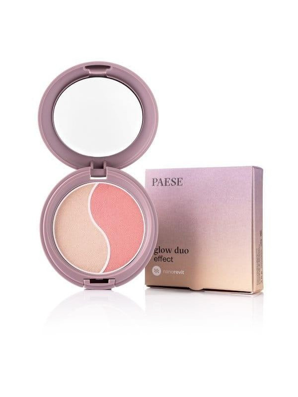 Paese Nanorevit Glow Duo Illuminating powder and blush Nanorevit Glow Duo Effect