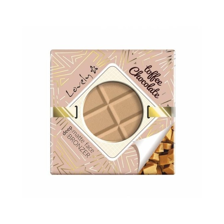 Lovely Toffee Chocolate matowy Puder brązujący do twarzy i ciała 9 g