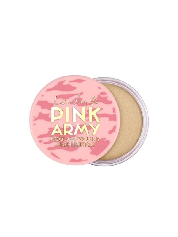 Lovely Pink Army Cool Glow Highlighter in jelly with a cooling effect