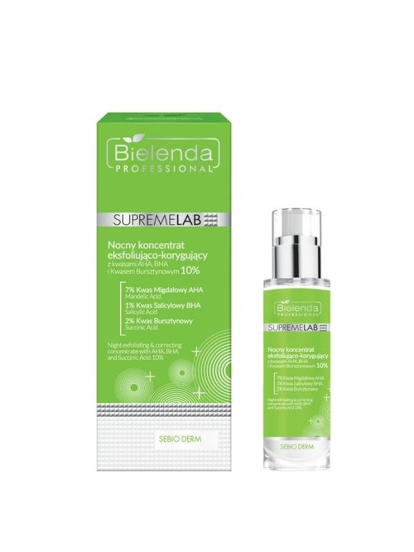 Bielenda Professional SUPREMELAB Sebio Derm night Exfoliating and correcting concentrate