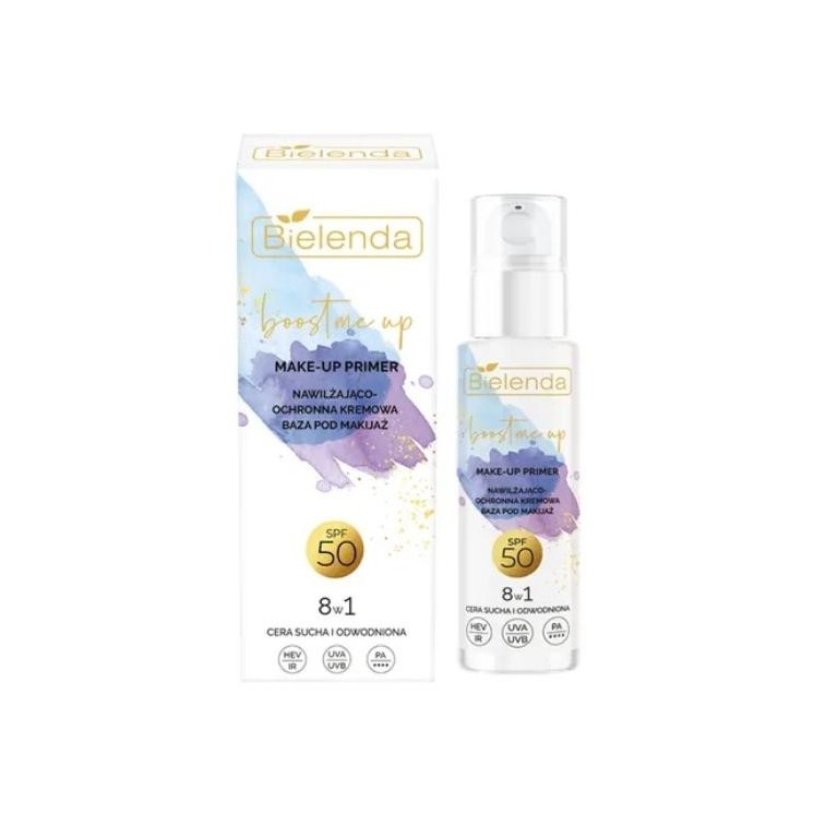 Bielenda Boost Me Up nawilżająco-ochronna kremowa Baza pod makijaż SPF50