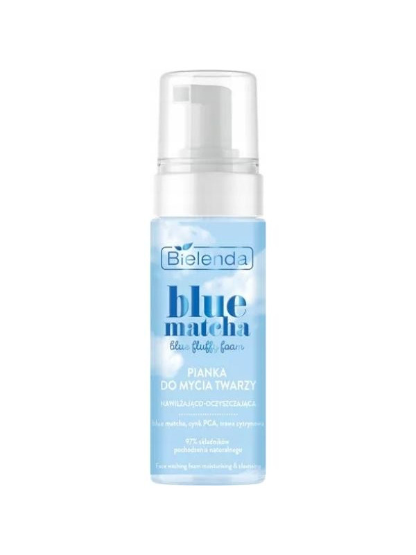 Bielenda Blue Matcha Moisturizing and cleansing face wash foam