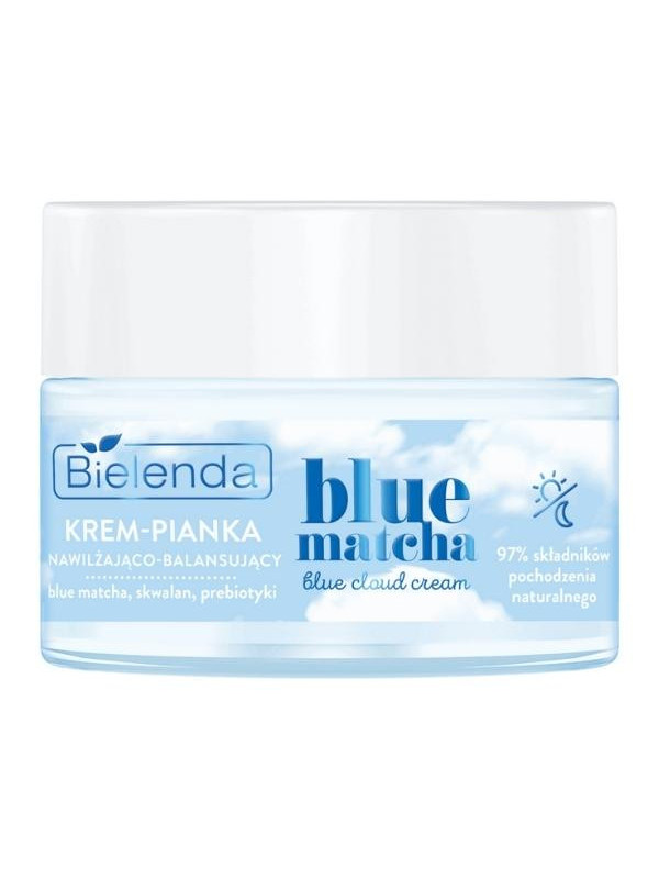 Bielenda Blue Matcha Krem-pianka nawilżająco-balansująca