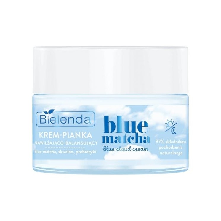 Bielenda Blue Matcha Krem-pianka nawilżająco-balansująca