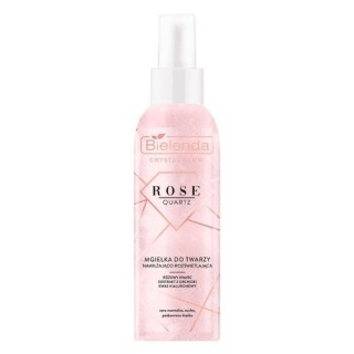 Bielenda Crystal Glow Rose Quartz Mgiełka do twarzy nawilżająco-rozświetlająca