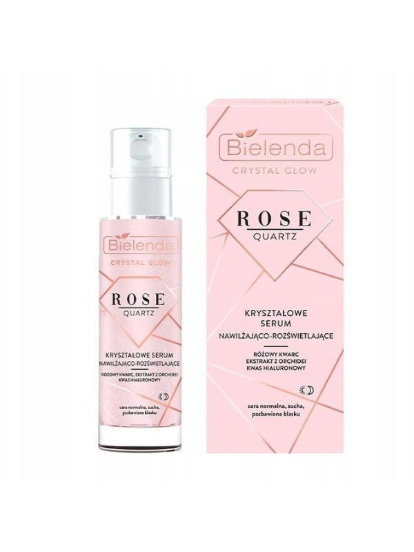 Bielenda Crystal Glow Rose Quartz kryształowe Serum nawilżająco-rozświetlające