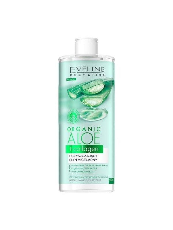 Eveline Organic Aloe + Collagen oczyszczający Płyn micelarny 400 ml