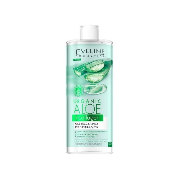 Eveline Organic Aloe + Collagen Cleansing Micellar Liquid 400 ml