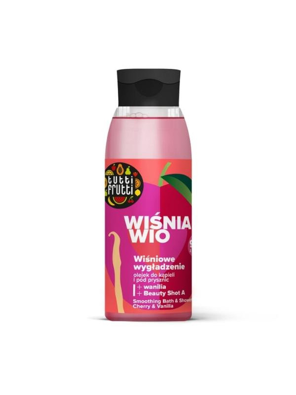 Farmona Tutti Frutti Wiśnia Wio wygładzający Olejek do kąpieli i pod prysznic Wiśnia i Wanilia + Beauty Shot A