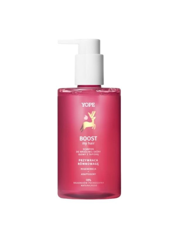 YOPE Boost My Hair Shampoo for sensitive scalp with Tapioca