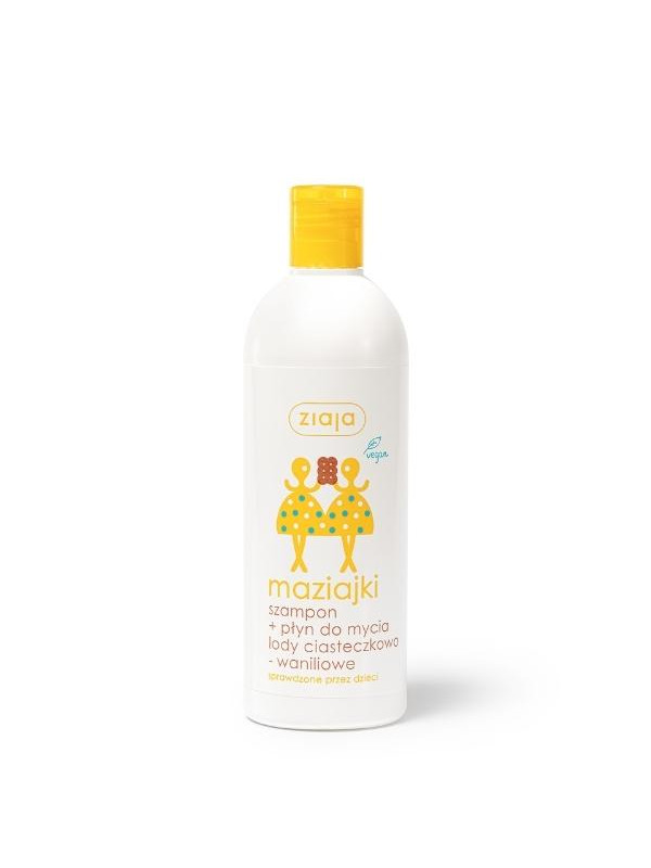 Ziaja Maziajki Shampoo + Washing liquid cookie-vanilla ice cream 400 ml