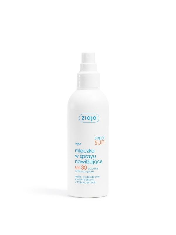 Ziaja Sun Mleczko do opalania w spray'u nawilżające SPF30 UVA + UVB ochrona wysoka 170 ml