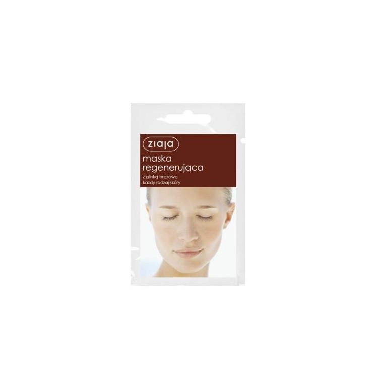 Ziaja Regenerating face mask with brown clay 7 ml
