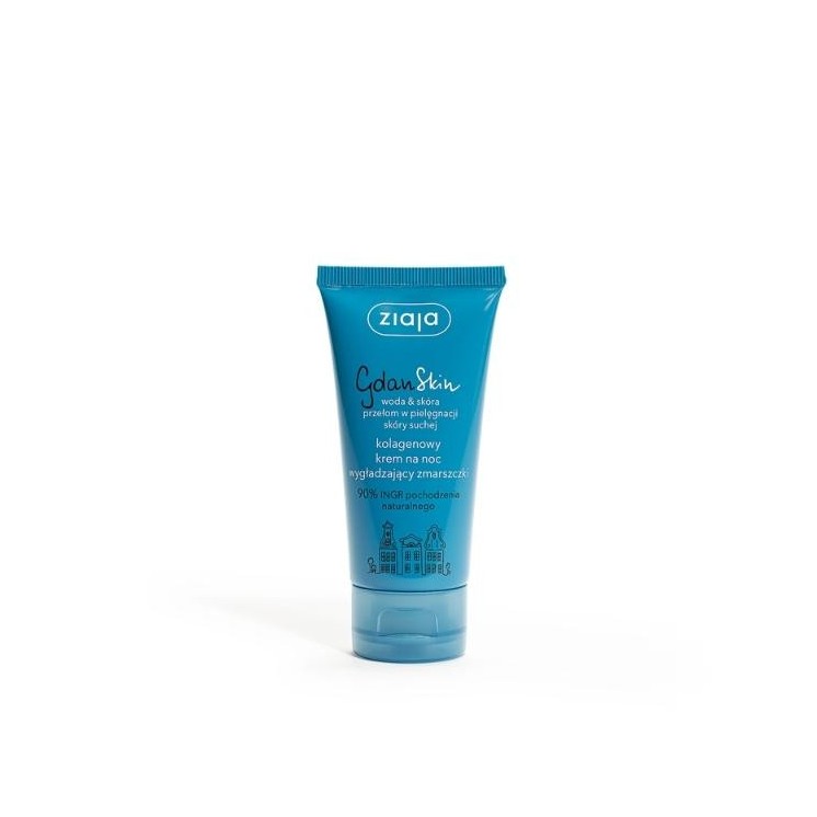 Ziaja GdanSkin collagen face cream for the night smoothing wrinkles 50 ml