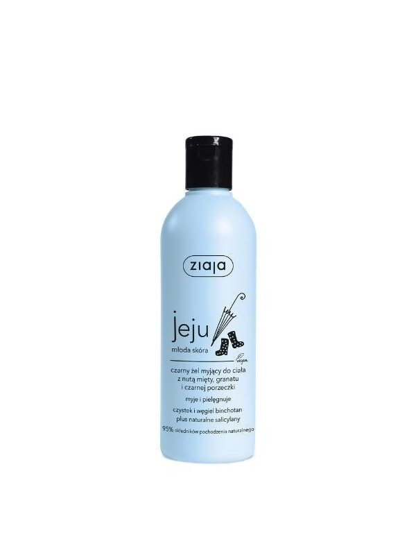 Ziaja Jeju black Body wash gel with a hint of mint, pomegranate and blackcurrant 300 ml