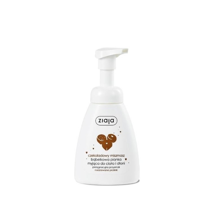 Ziaja Chocolate Miszmasz Cleansing Foam for Body and Hands 250 ml