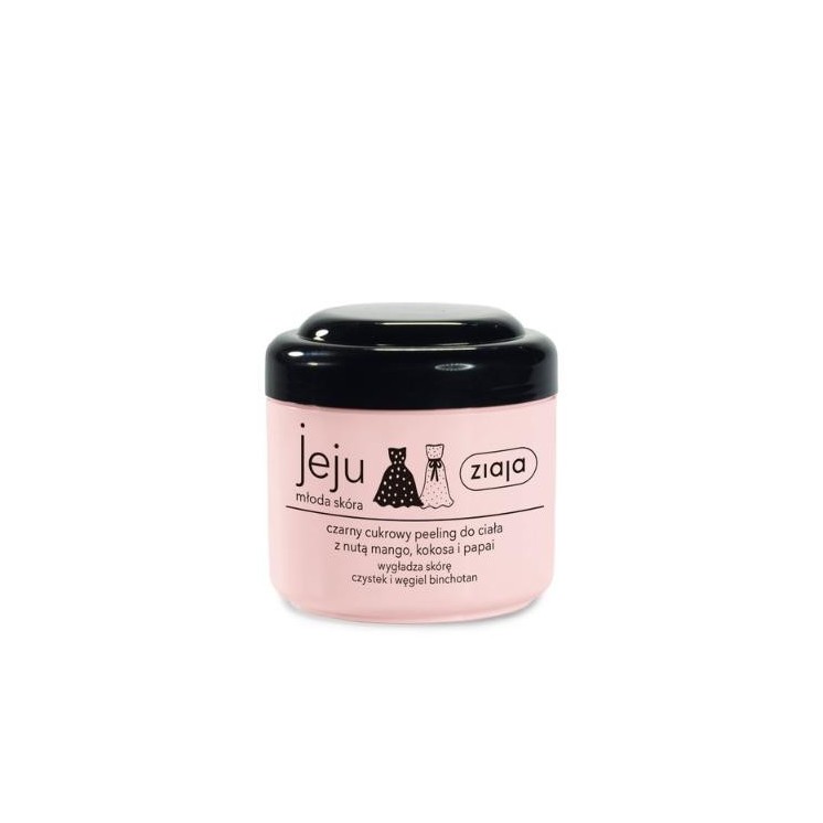 Ziaja Jeju czarny cukrowy Peeling do ciała 200 ml