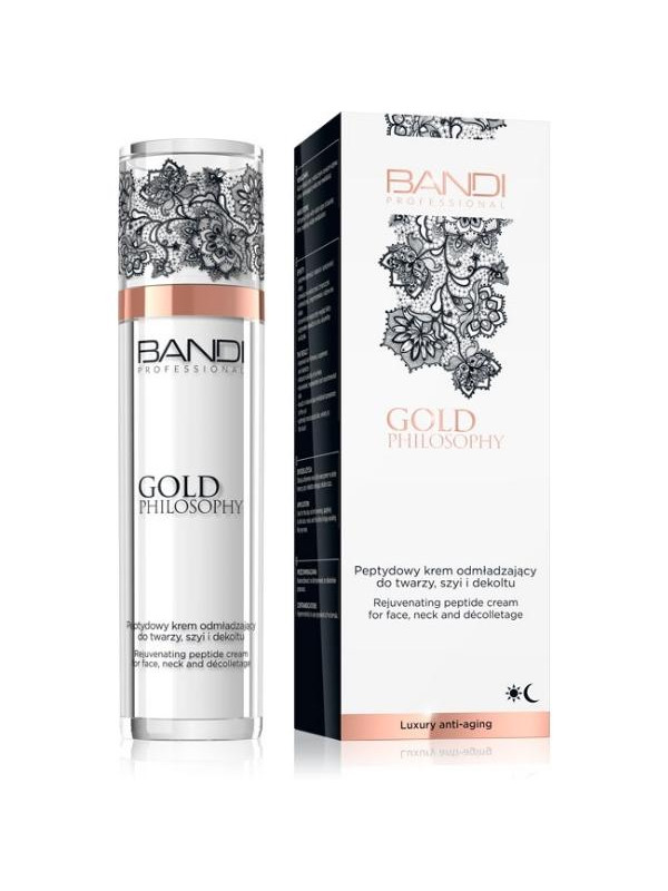 Bandi Gold Philosophy peptydowy Krem odmładzający do twarzy szyi i dekoltu 50 ml