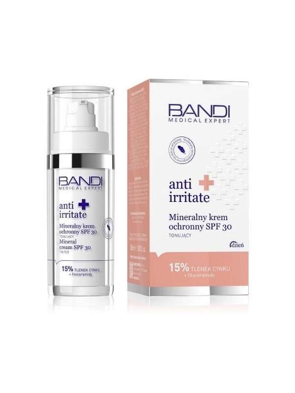 Bandi Medical Expert Anti Irritate mineralny Krem do twarzy ochronny SPF30 tonujący 50 ml