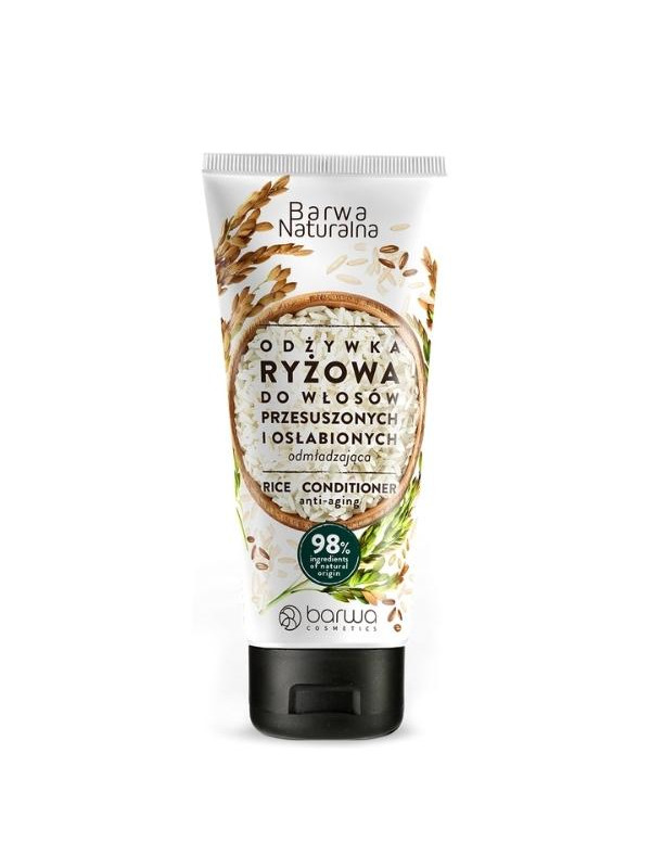 Barwa Naturalna odmładzająca Odżywka do włosów Ryżowa w tubie 200 ml