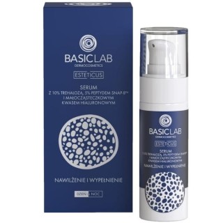 BasicLab Esteticus Serum do twarzy z 10% Trehalozą i 5% Peptydem nawilżenie i wypełnienie 30 ml