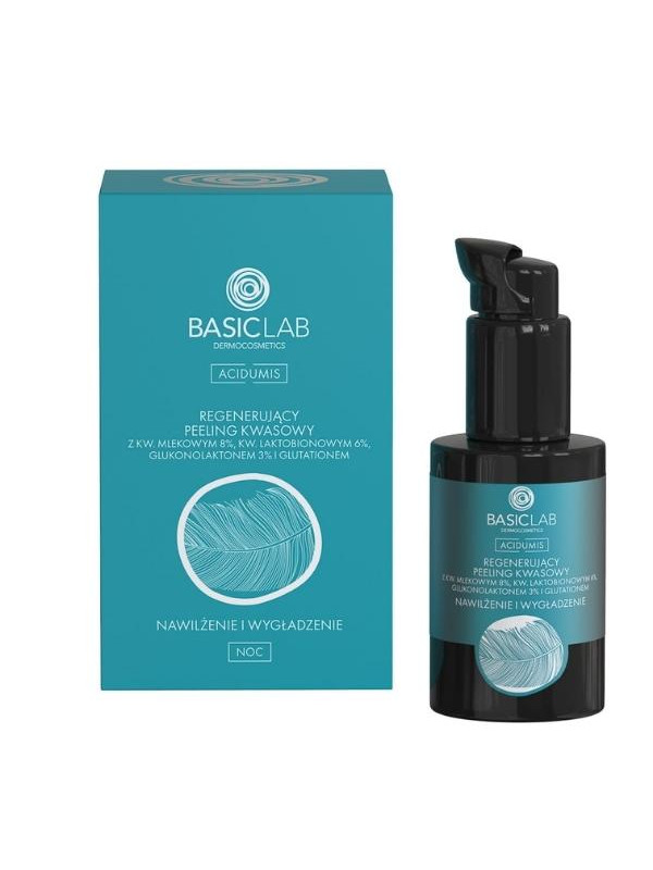 BasicLab Acidumis regenerujący Peeling kwasowy nawilżenie i wygładzenie 30 ml