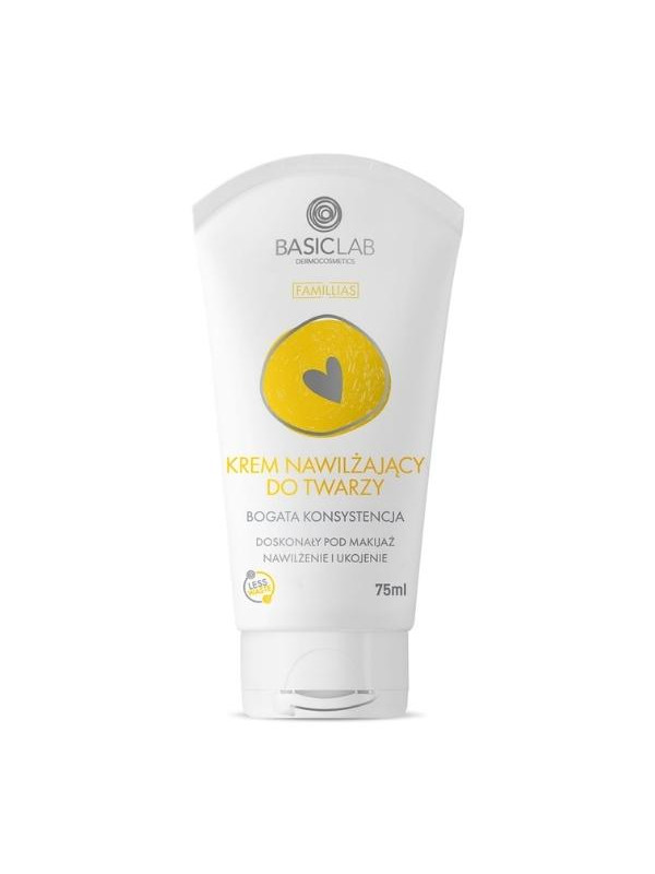 BasicLab Famillias Moisturizing face cream Rich texture 75 ml